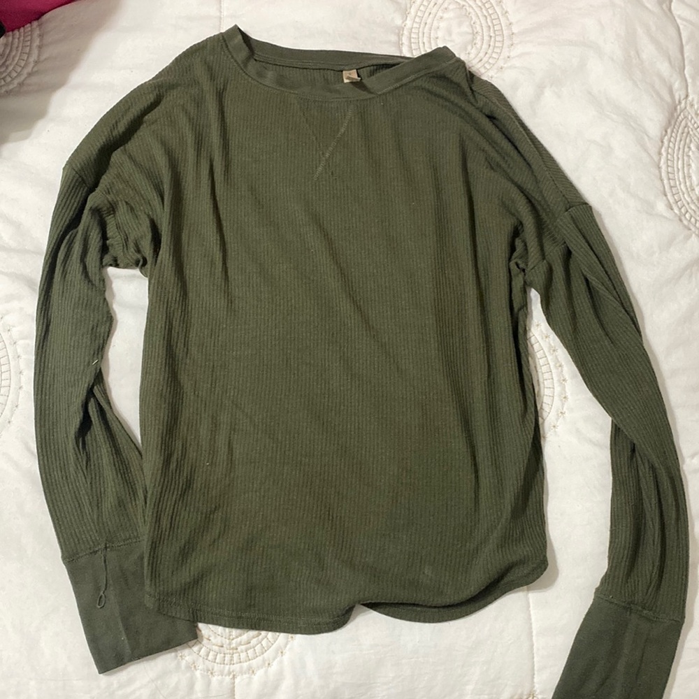 Loose ribbed long sleeve